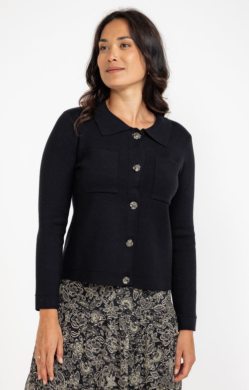 Cardigan boutonné - 1
