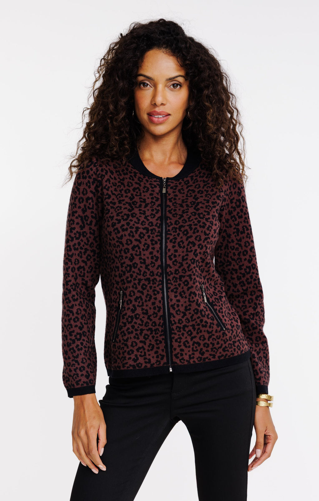 Cardigan léopard - 1