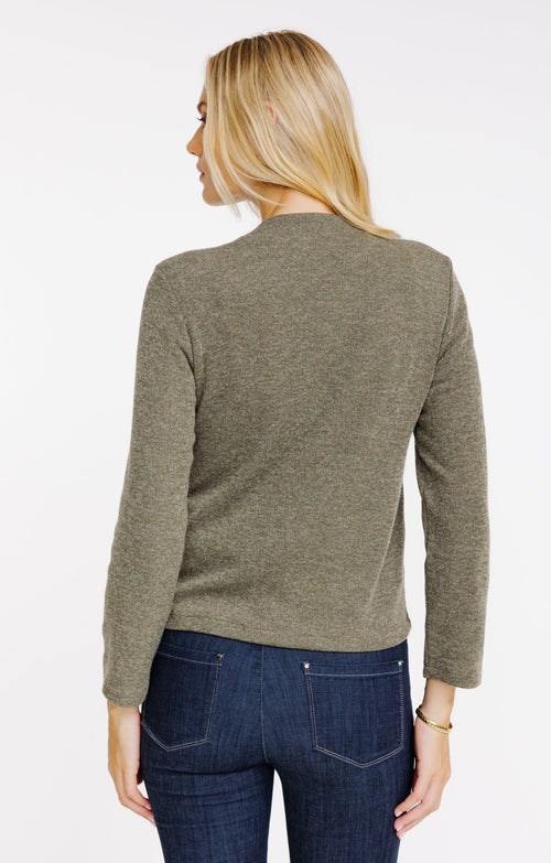 Cardigan matelassé bi-matière - 2