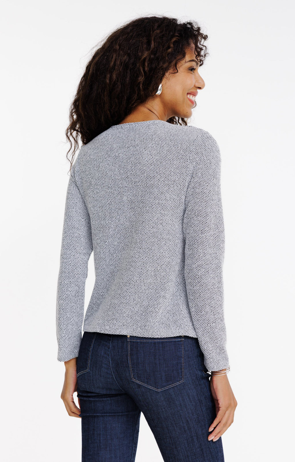 Cardigan matière fantaisie - 4