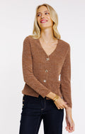 Cardigan matière fantaisie - 1