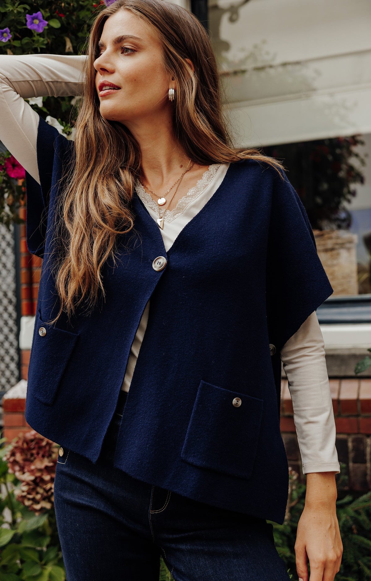 Cardigan poncho - 3
