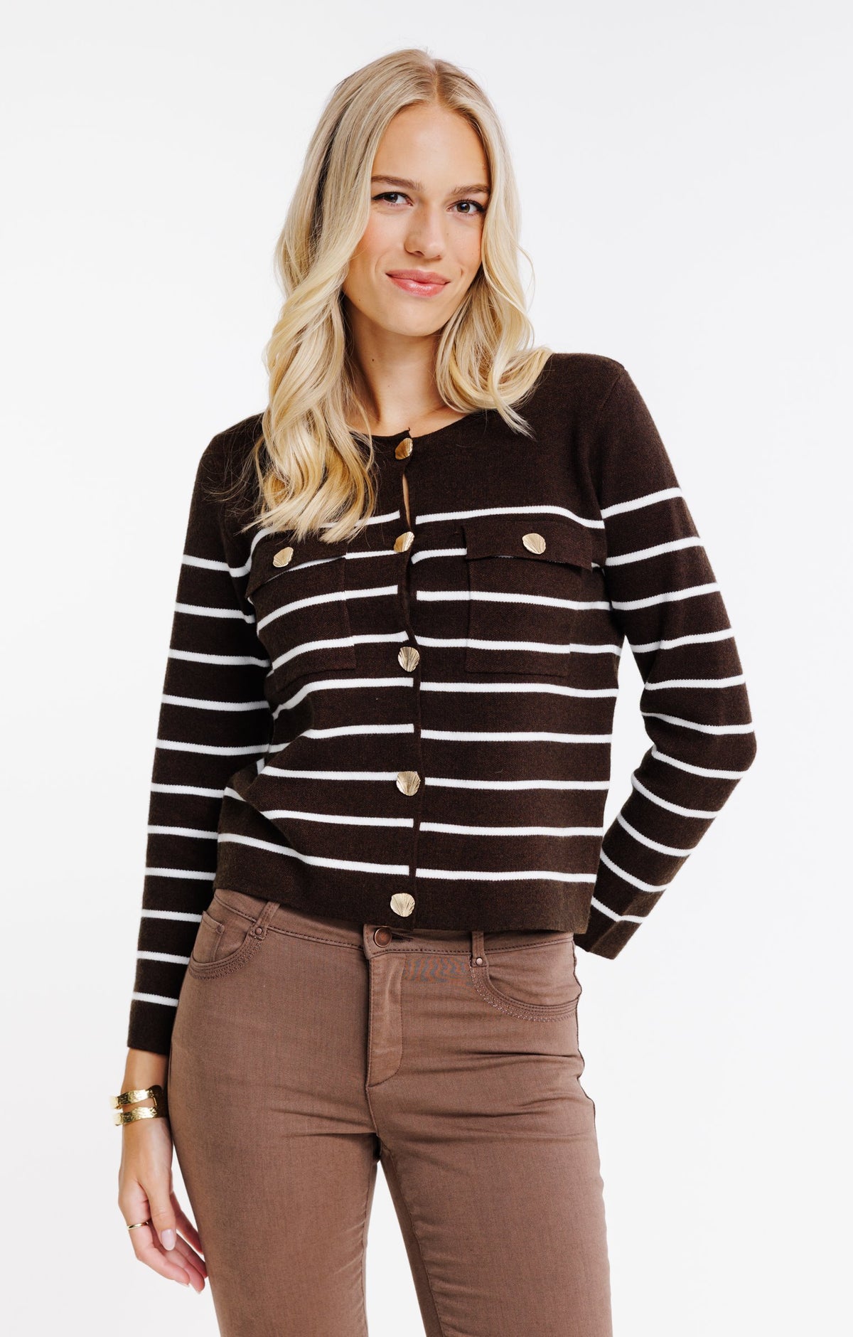 Cardigan rayé - 1