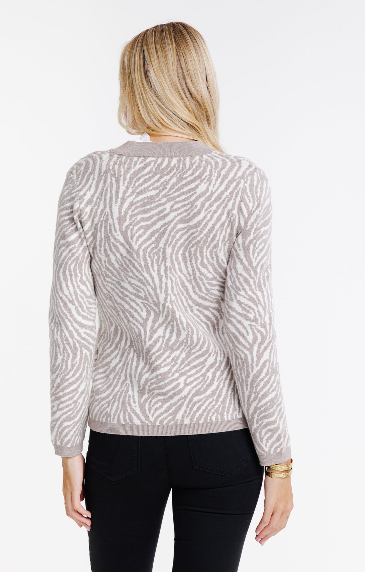Cardigan zebré - 2