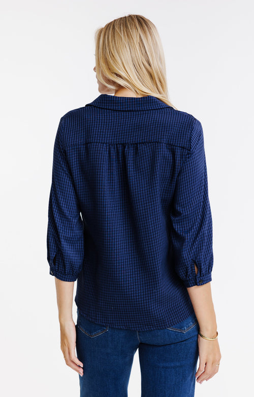Chemise à carreaux brodée - 2