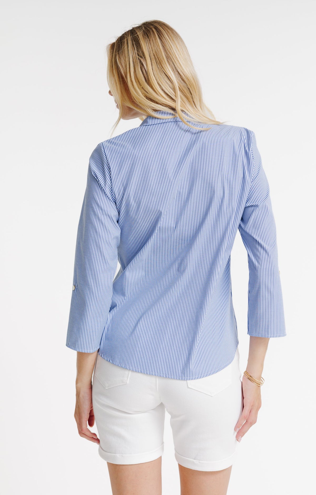 Chemise à rayure brodée - 2