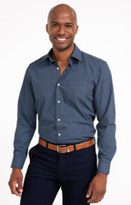 Chemise ajustée manches longues Navycash - 1