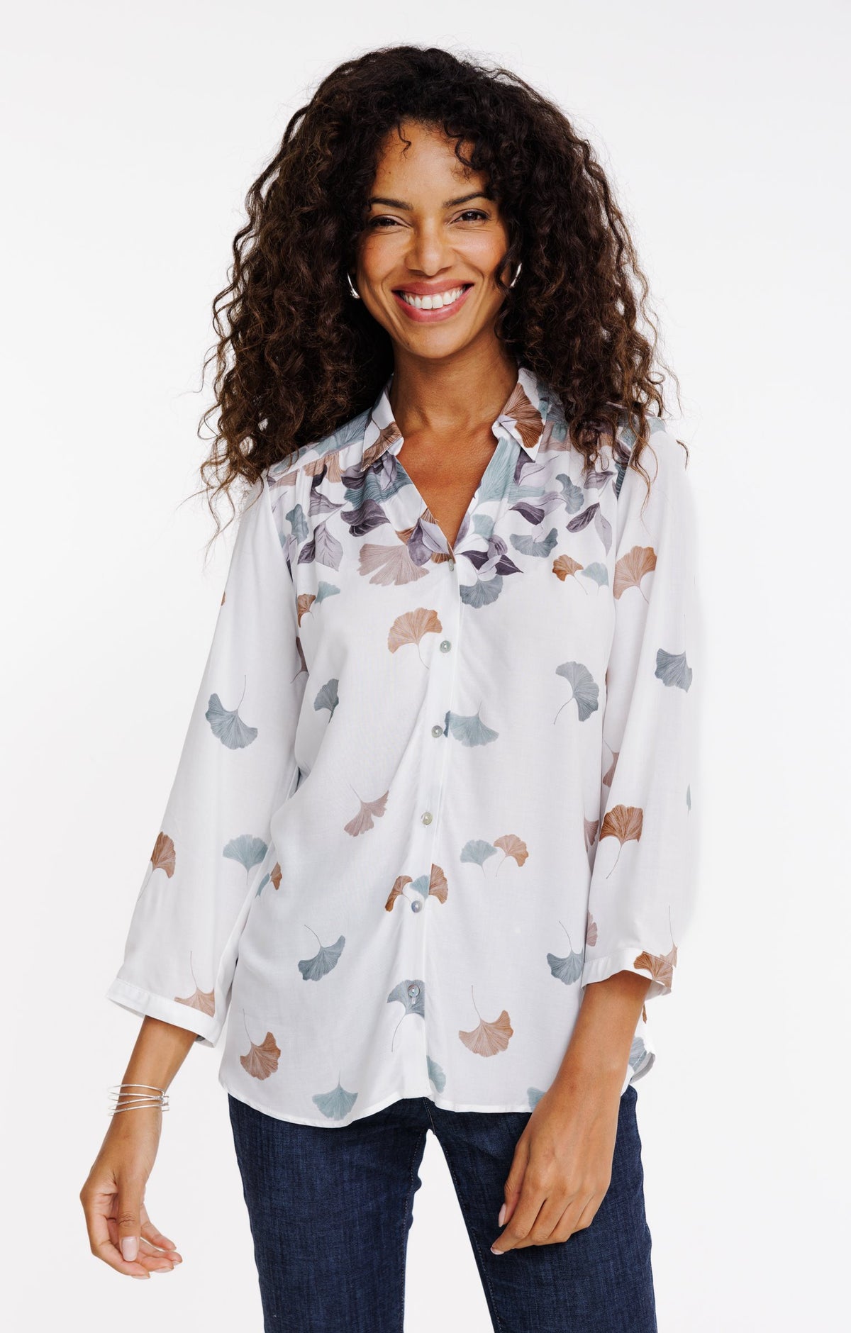 Chemise boutonnée imprimée - 1