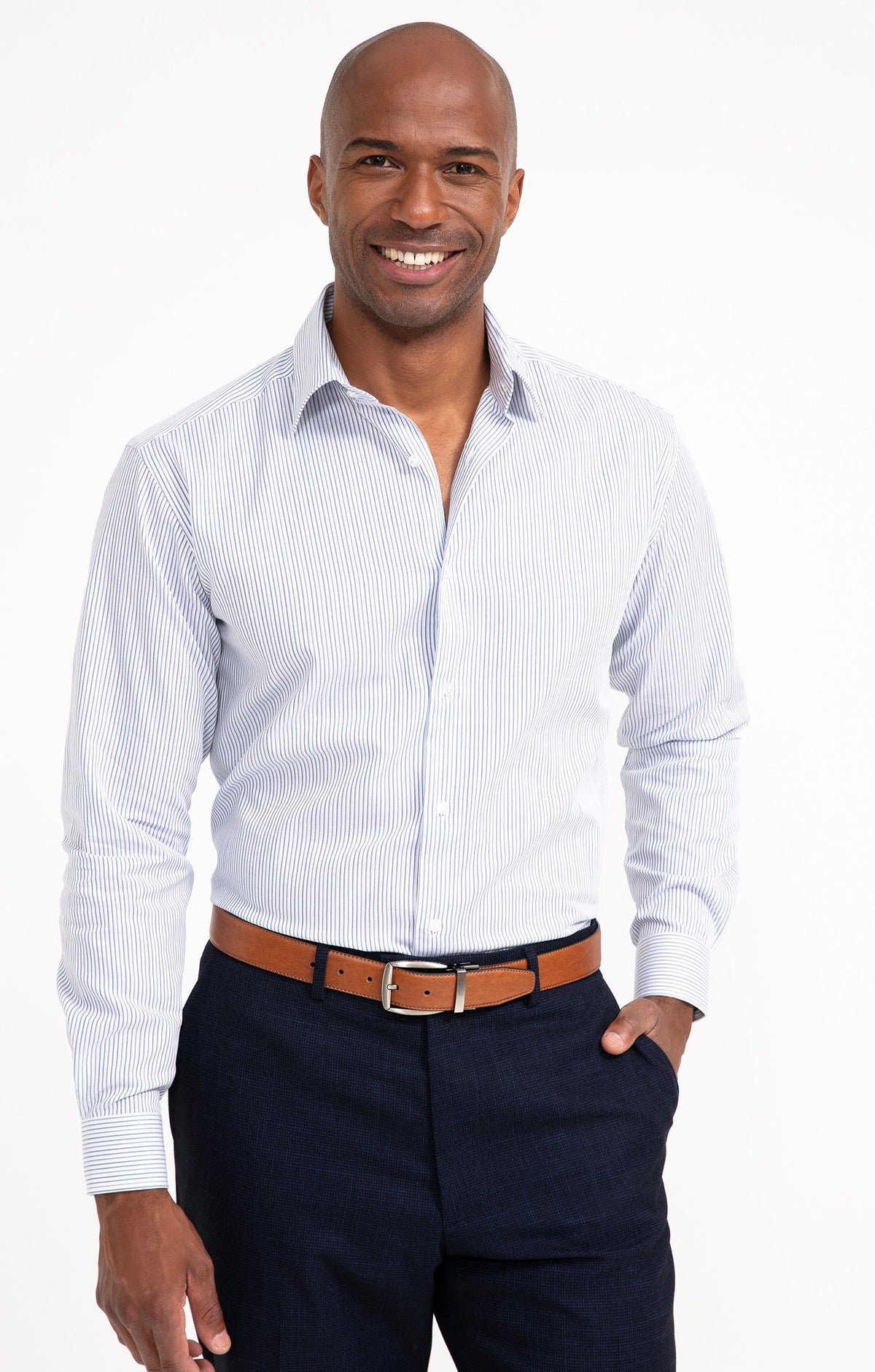 Chemise confort manches longues Rayure - 1