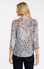 Chemise imprimé patch - 2