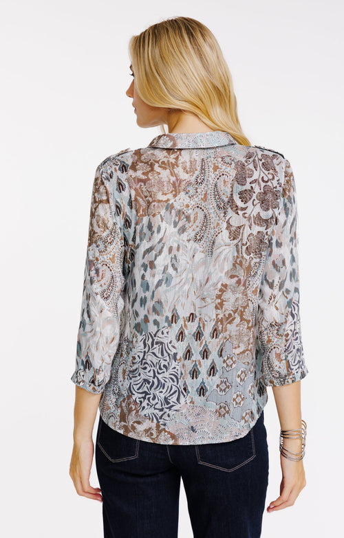 Chemise imprimé patch - 2