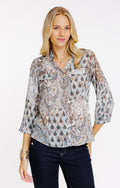 Chemise imprimé patch - 1
