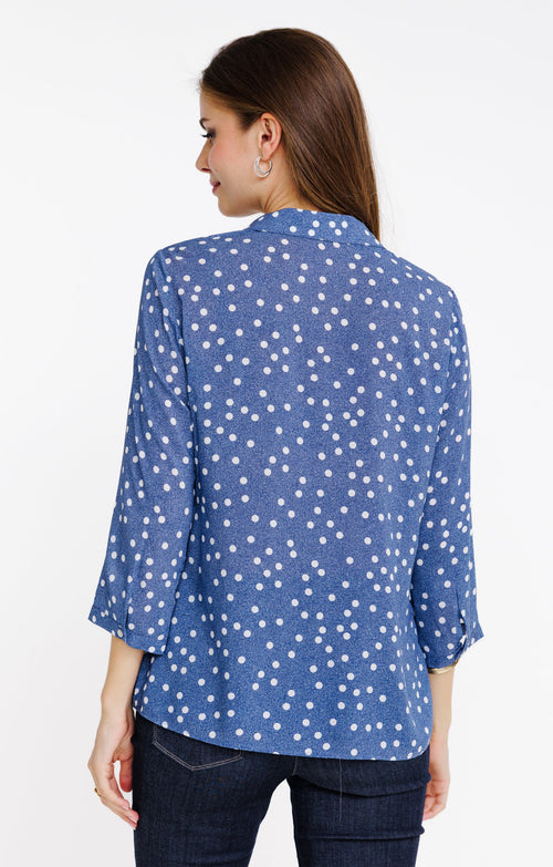 Chemise imprimé pois - 2