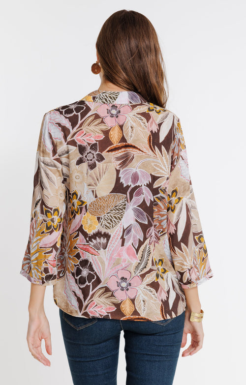 Chemise imprimée feuillage - 2