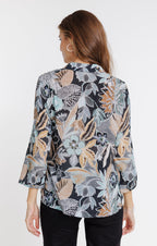 Chemise imprimée feuillage - 4