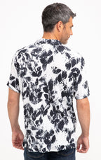 Chemise manches courtes Crep Flower - 4