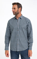 Chemise manches longues à carreaux - 1