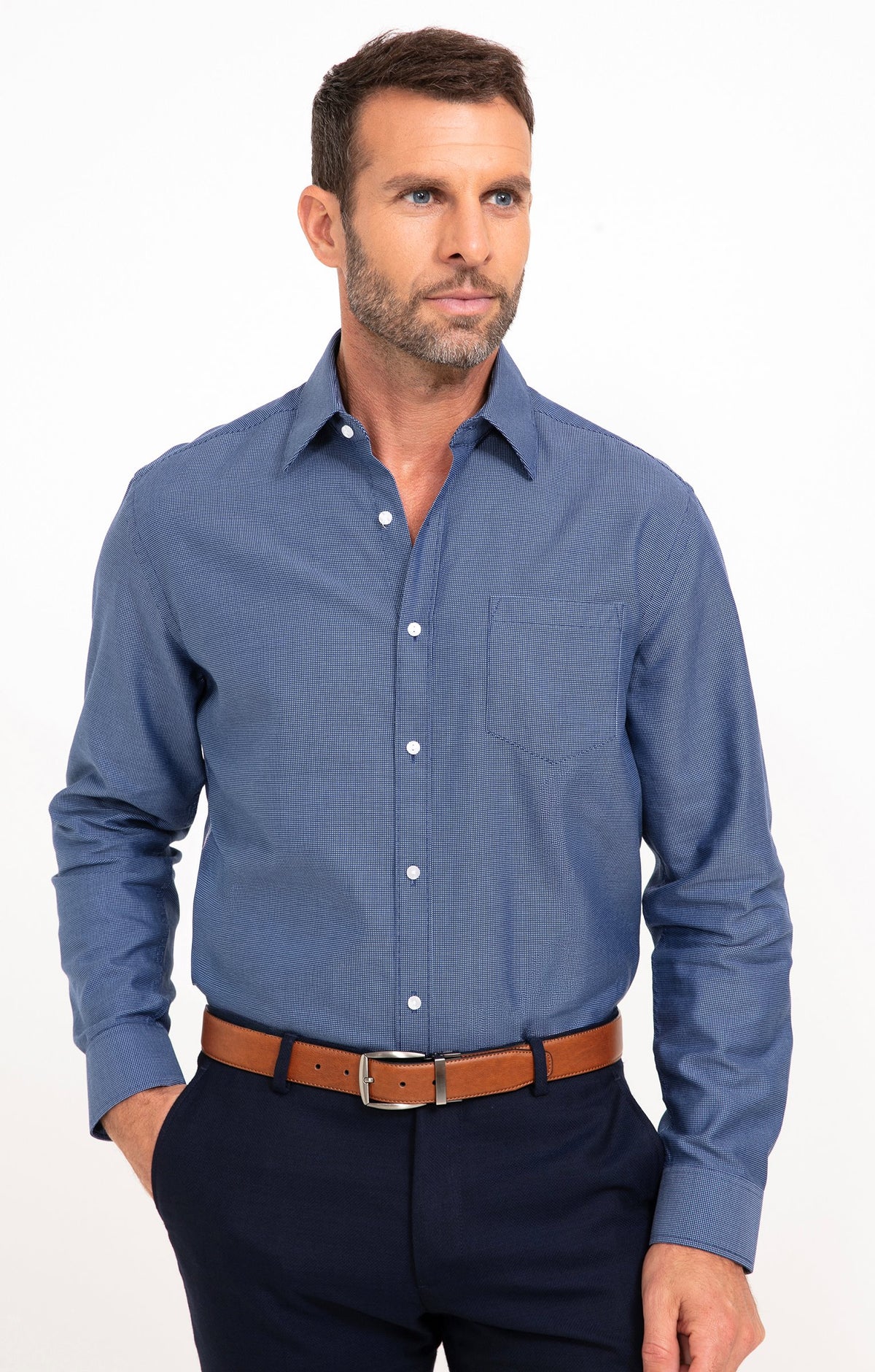 Chemise manches longues Faux Cube - 1