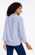 Chemise rayée avec fleurs - 2