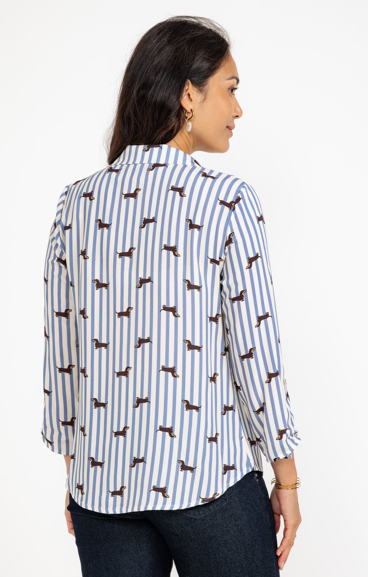 Chemise rayée imprimée - 2