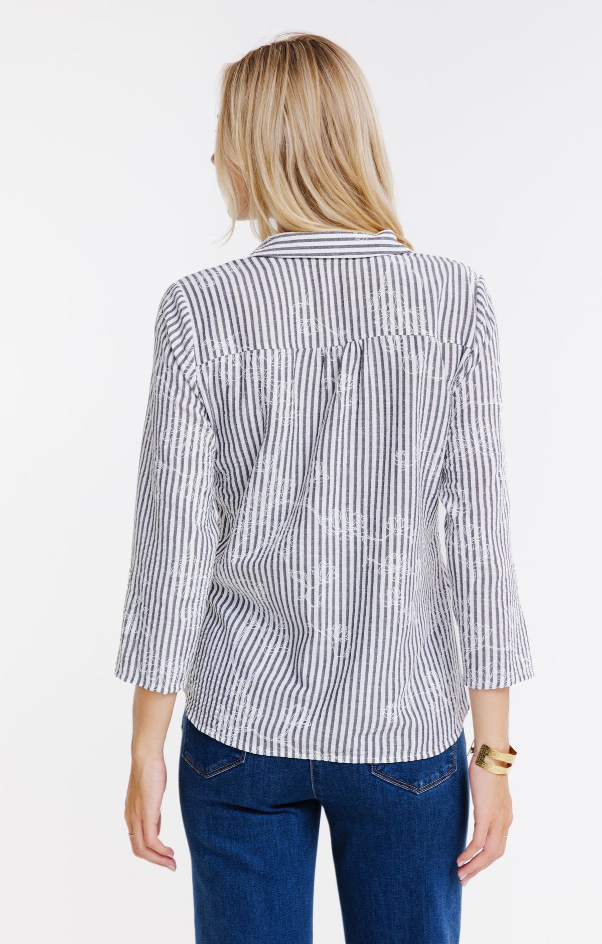 Chemise rayée imprimée - 2