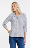 Chemise rayée imprimée - 1
