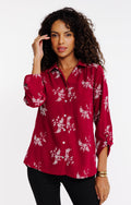 Chemise unie brodée - 1