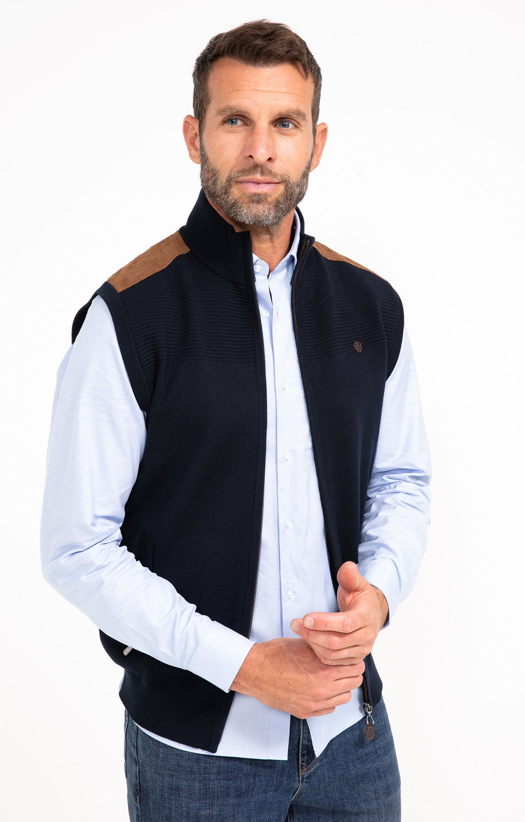 Gilet uni sans manches Sued - 1