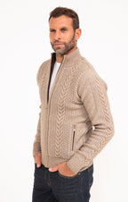 Gilet uni torsadé - 1