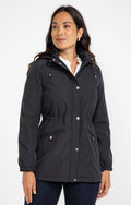 Imperméable à capuche doublure polaire - 1
