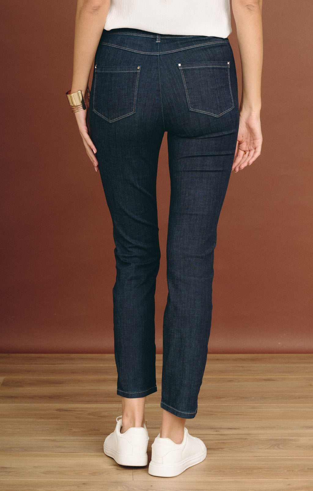 Jean 7/8 coupe slim avec strass - 2