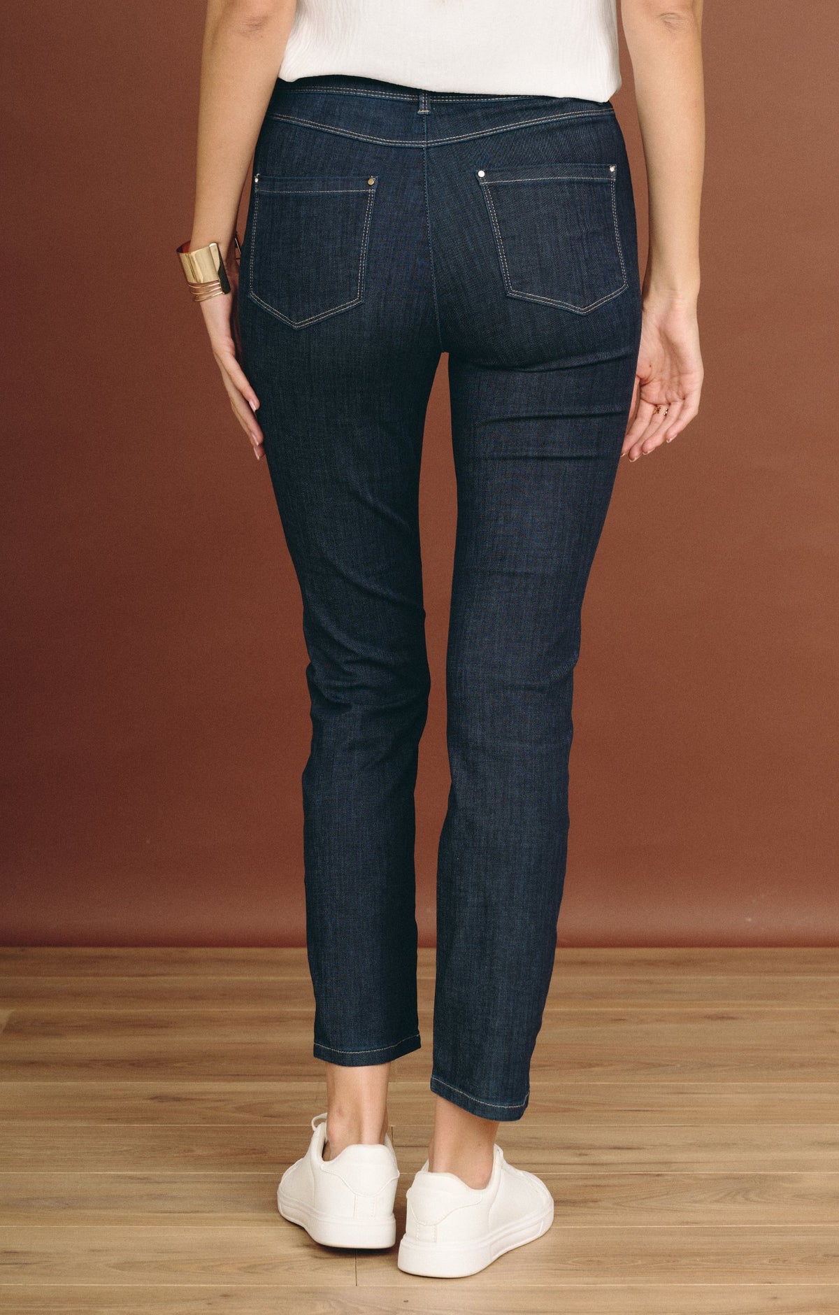 Jean 7/8 coupe slim avec strass - 2