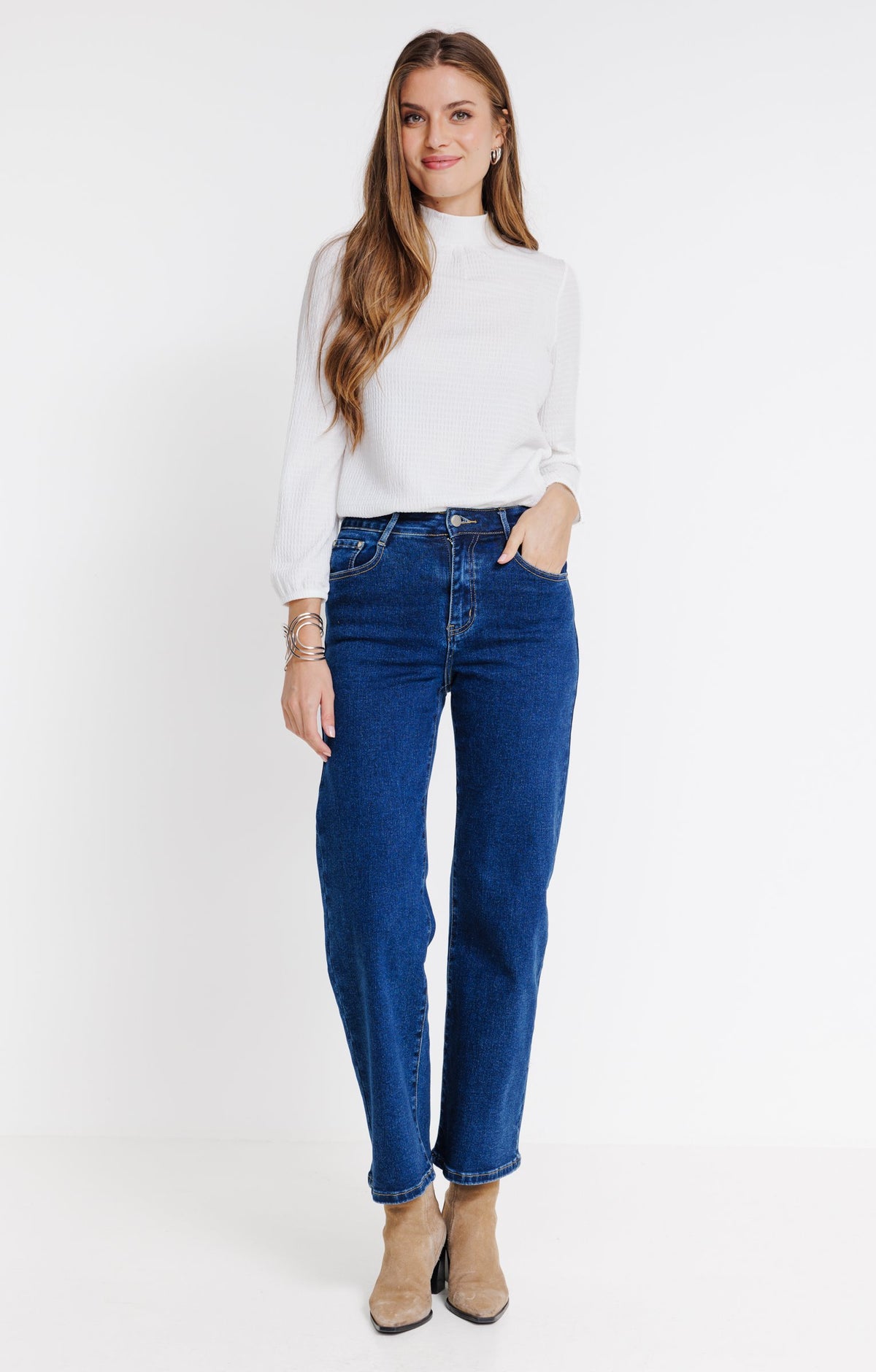 Jean brut coupe large - 1