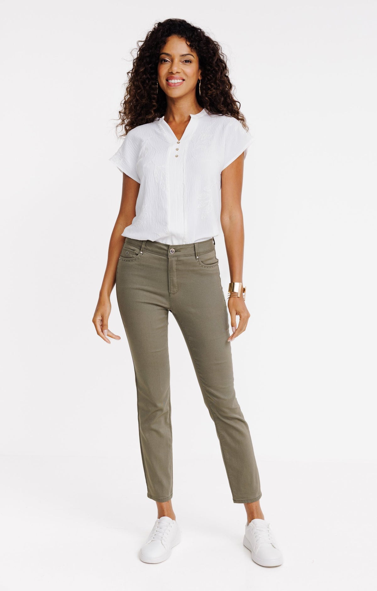 Pantalon 7/8 coupe slim - 1
