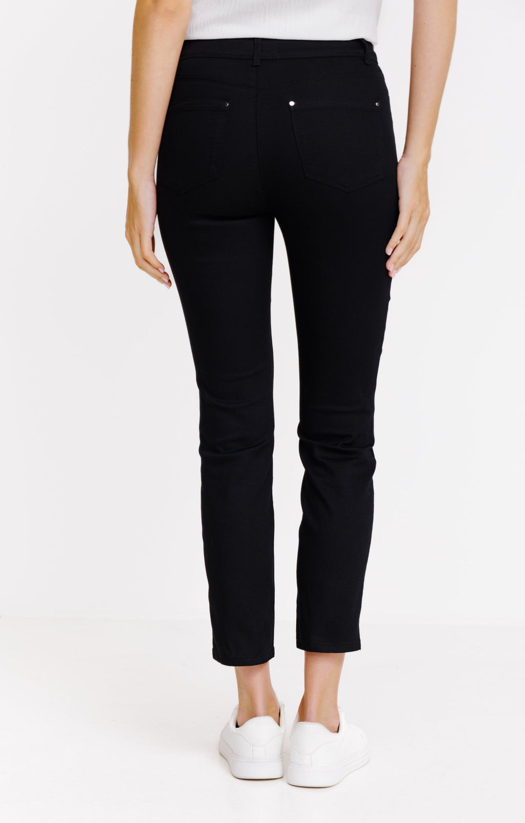 Pantalon 7/8 coupe slim avec ceinture - 2