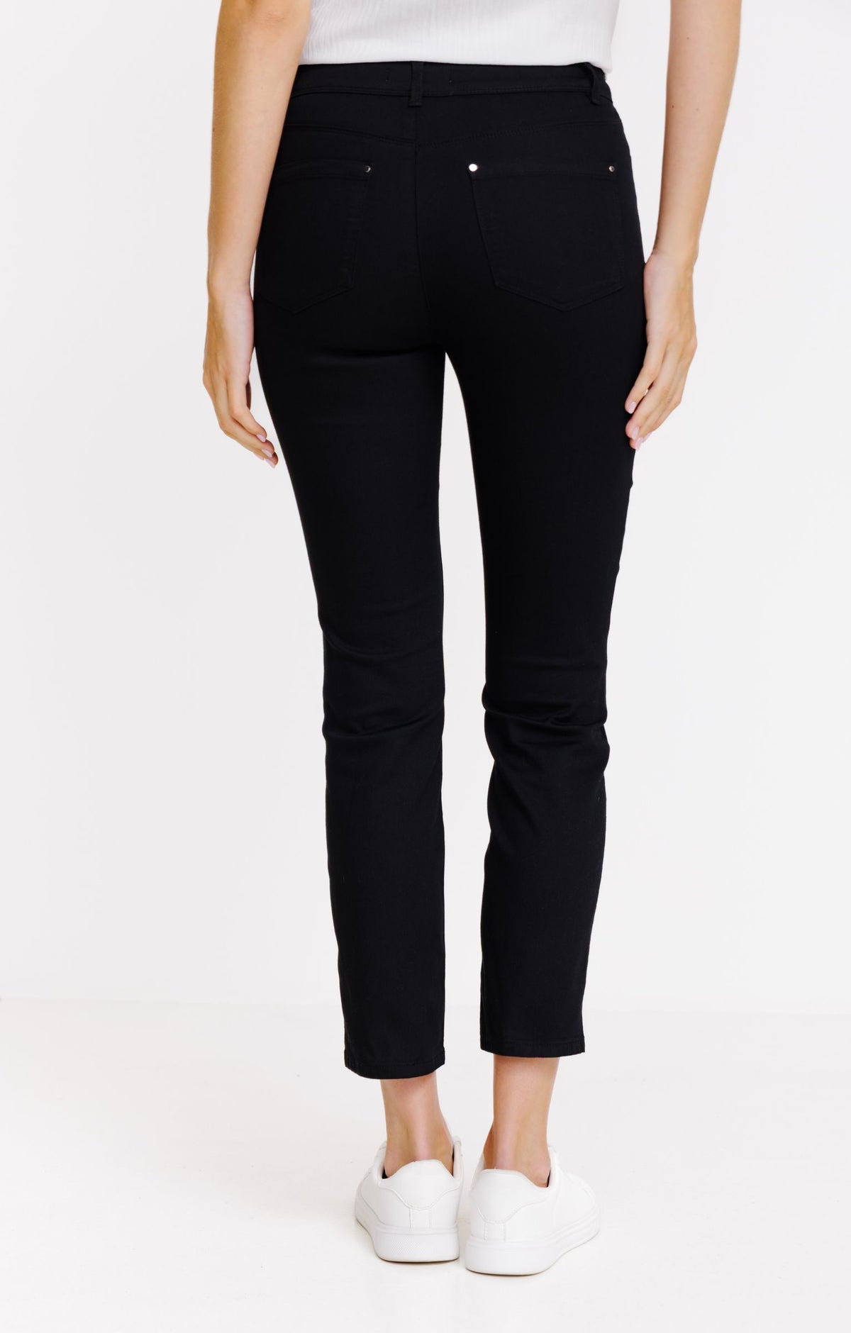 Pantalon 7/8 coupe slim avec ceinture - 2