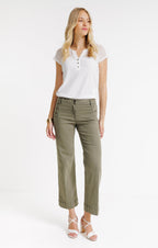 Pantalon à pont coupe large - 1