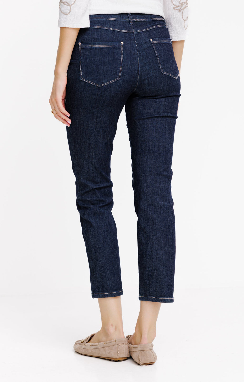 Pantalon à pont en jean coupe droite - 2