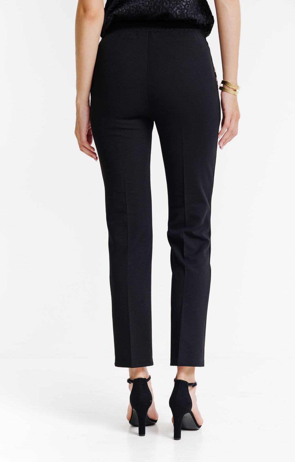 Pantalon coupe jogging detail léopard - 2
