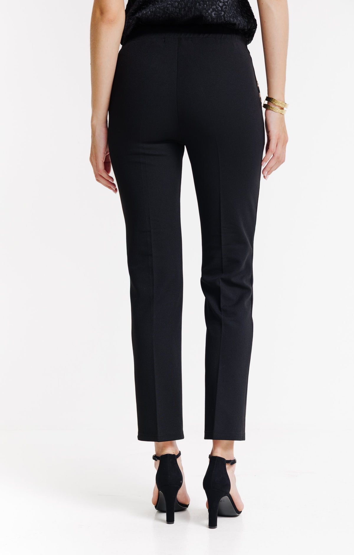 Pantalon coupe jogging detail léopard - 2
