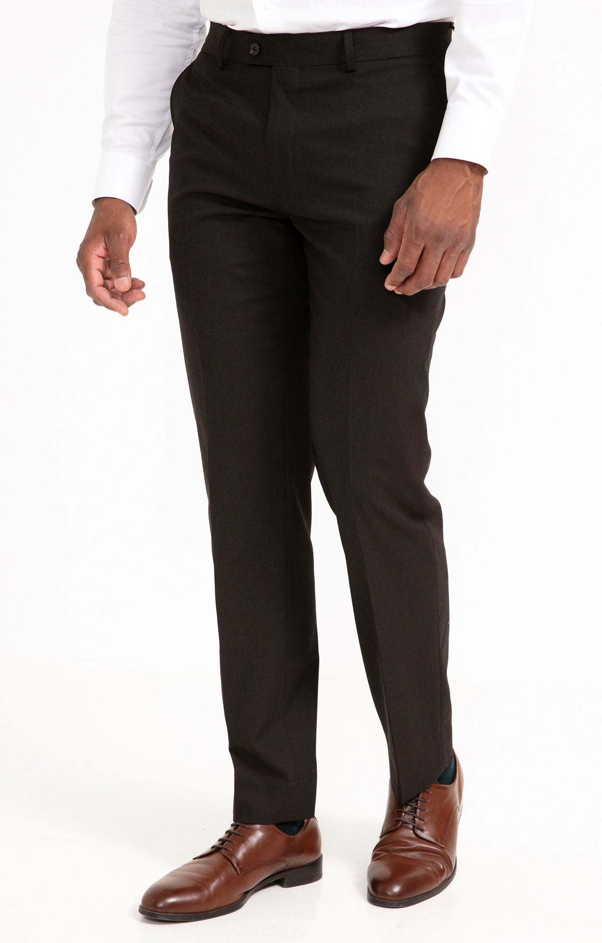 Pantalon de costume ajusté Brown - 1