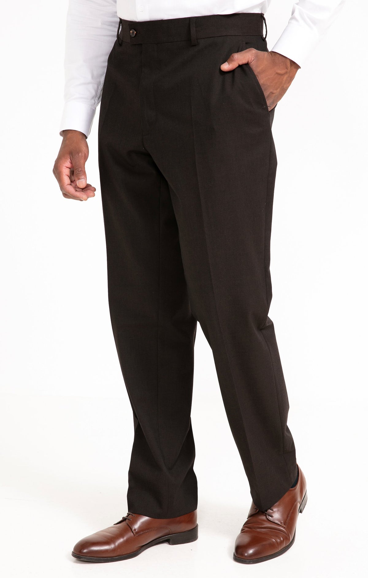 Pantalon de costume confort Brown - 1