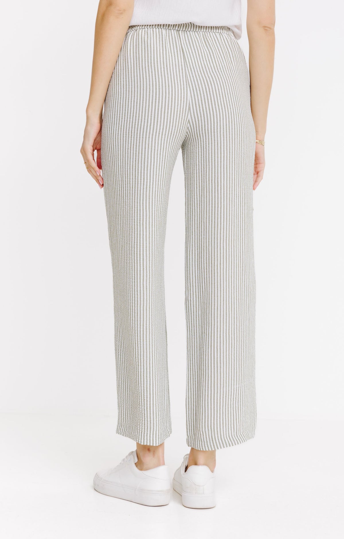 Pantalon fluide rayé coupe jogging - 2