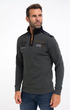 Polo manches longues col montant - 1