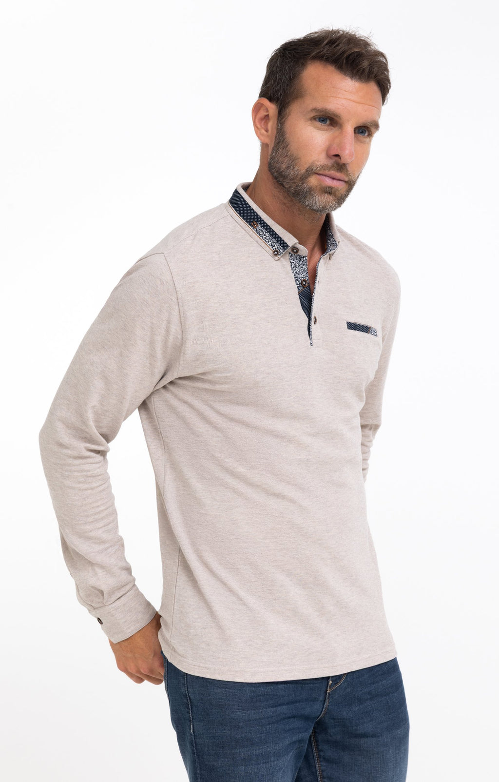 Polo manches longues Pois Romantic - 1