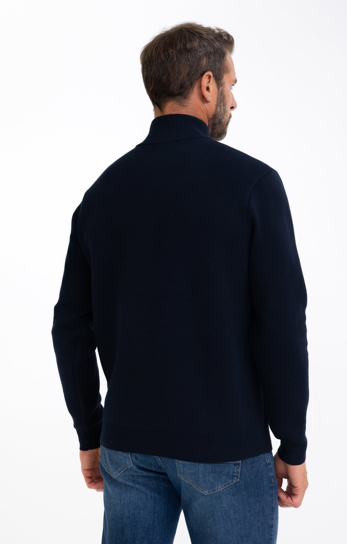 Pull col cheminée uni - 2