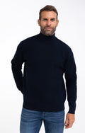 Pull col cheminée uni - 1