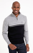 Pull col montant rayé Lazy - 1