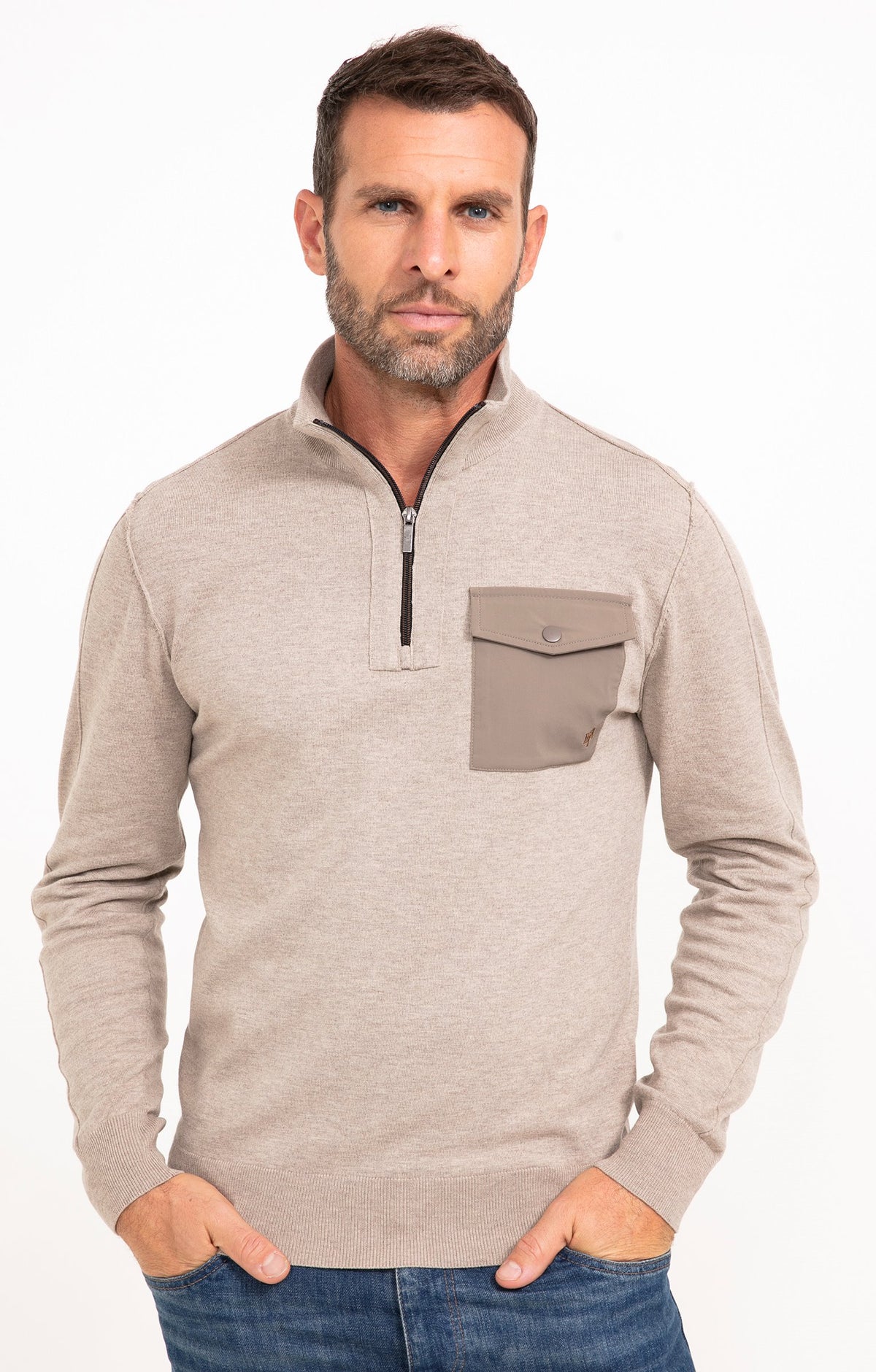 Pull col montant uni Nylon - 1