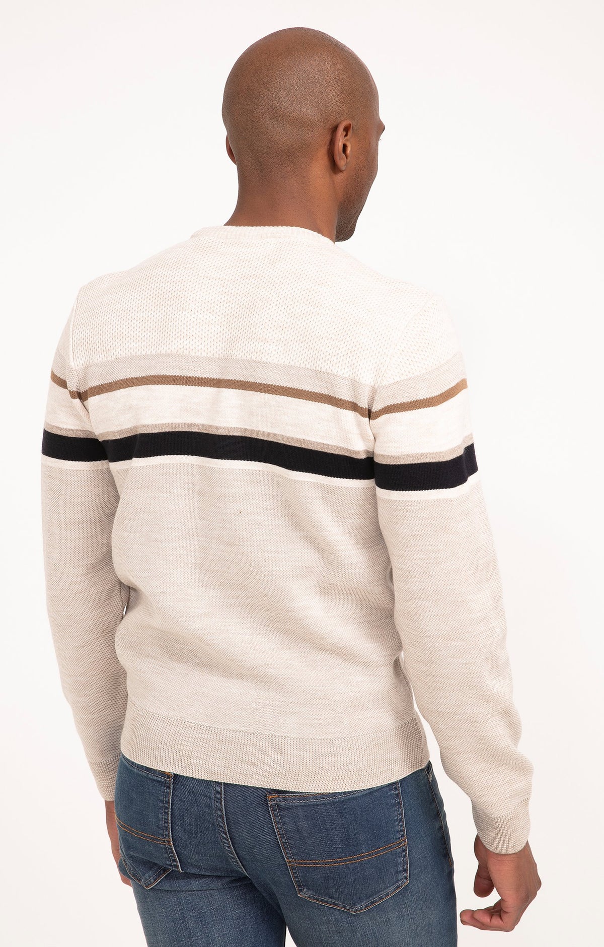 Pull col rond rayé Acacia - 2